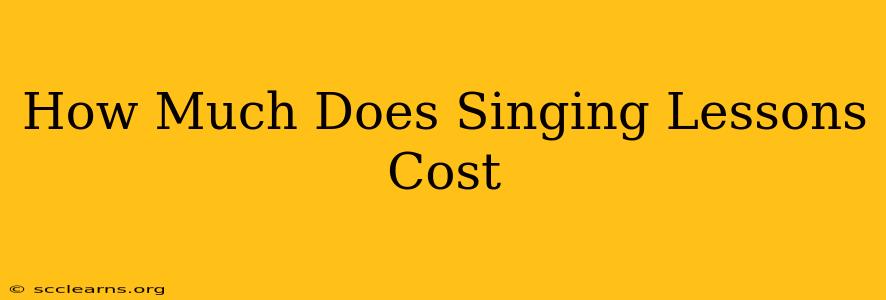 How Much Does Singing Lessons Cost