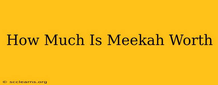 How Much Is Meekah Worth