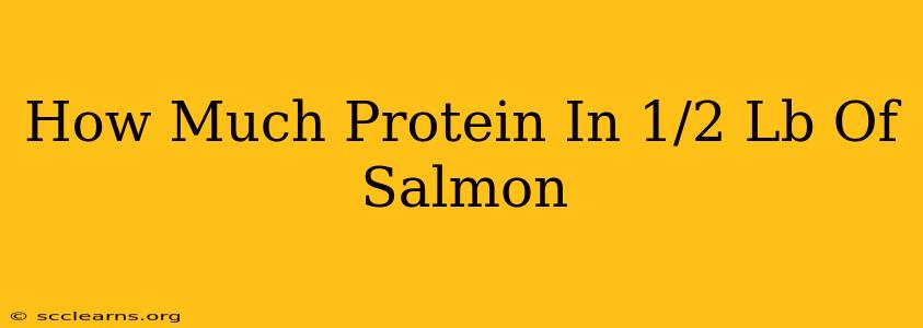 How Much Protein In 1/2 Lb Of Salmon