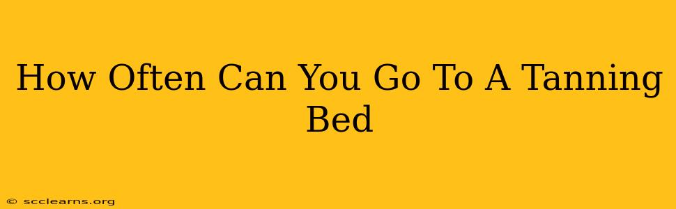 How Often Can You Go To A Tanning Bed