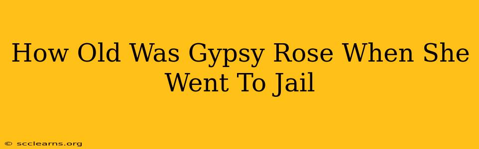 How Old Was Gypsy Rose When She Went To Jail