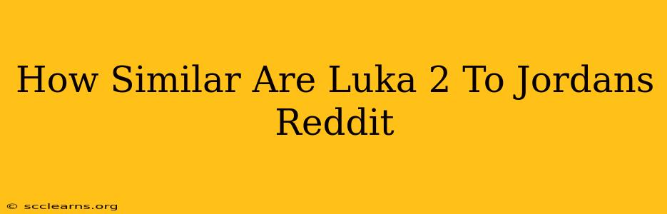 How Similar Are Luka 2 To Jordans Reddit