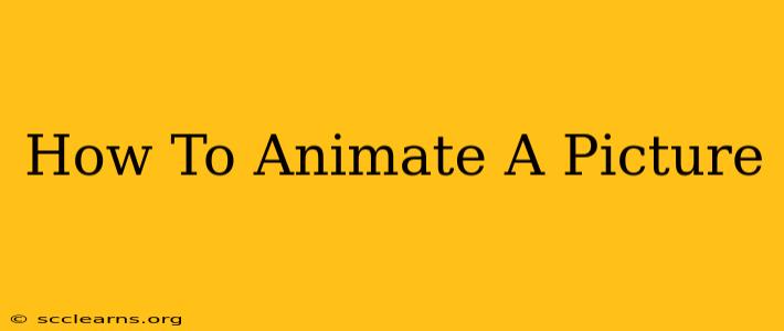 How To Animate A Picture