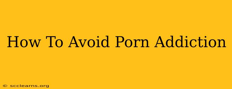 How To Avoid Porn Addiction