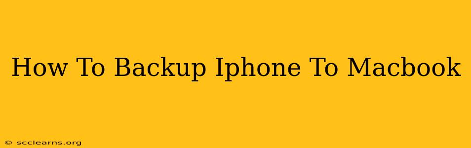 How To Backup Iphone To Macbook