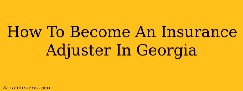 How To Become An Insurance Adjuster In Georgia