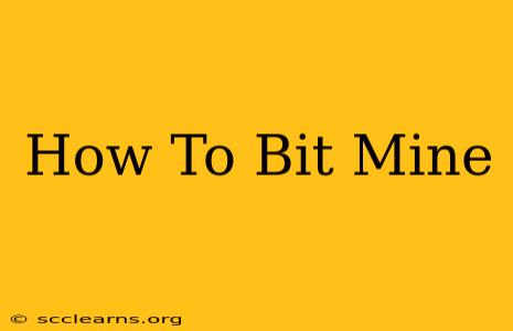 How To Bit Mine