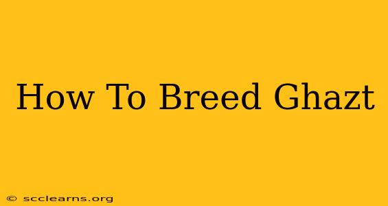 How To Breed Ghazt