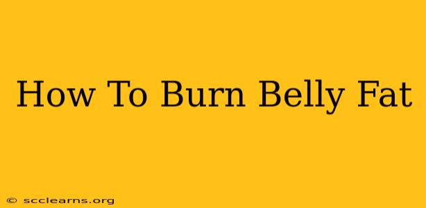 How To Burn Belly Fat