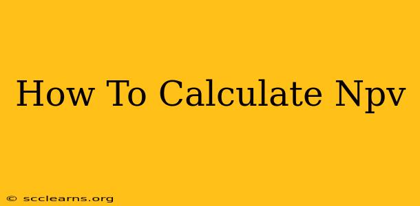 How To Calculate Npv