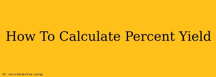 How To Calculate Percent Yield