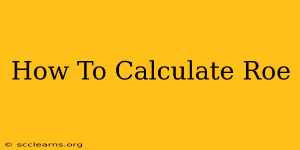 How To Calculate Roe