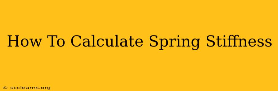 How To Calculate Spring Stiffness