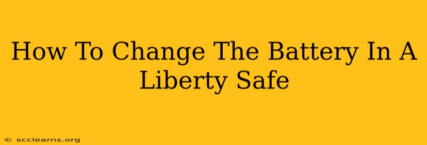 How To Change The Battery In A Liberty Safe