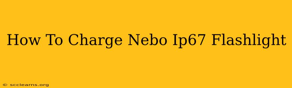 How To Charge Nebo Ip67 Flashlight