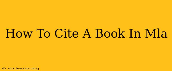 How To Cite A Book In Mla