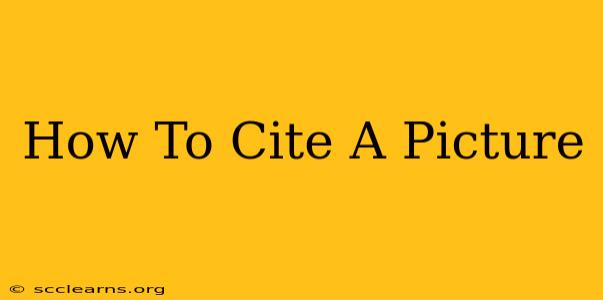 How To Cite A Picture