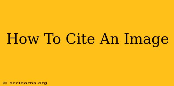 How To Cite An Image