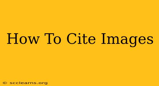 How To Cite Images