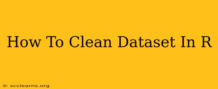 How To Clean Dataset In R