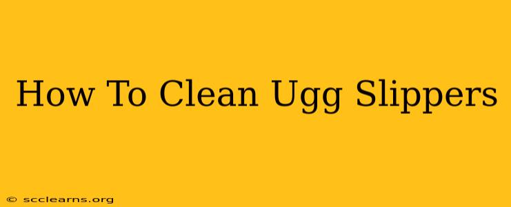 How To Clean Ugg Slippers