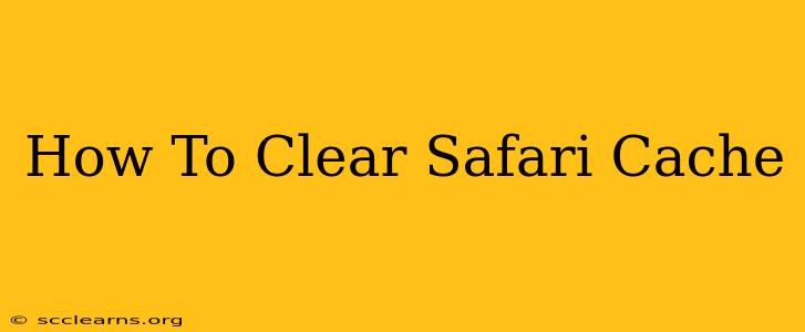 How To Clear Safari Cache