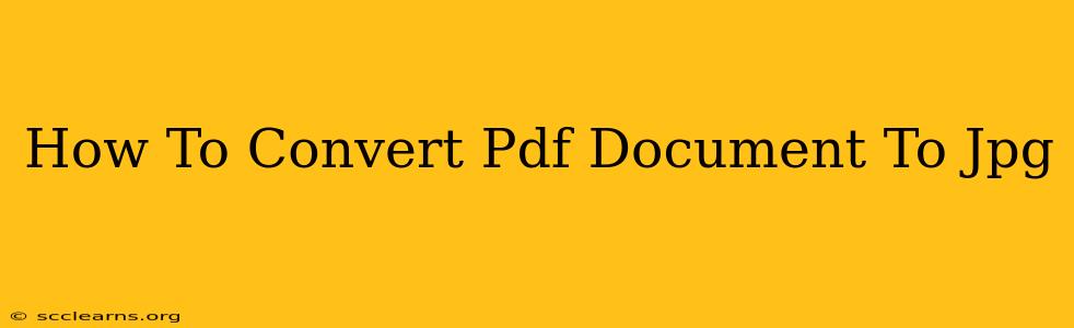 How To Convert Pdf Document To Jpg