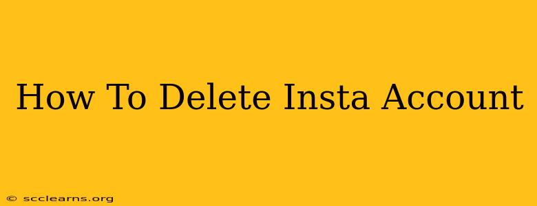 How To Delete Insta Account