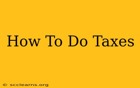 How To Do Taxes