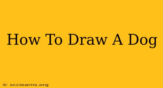 How To Draw A Dog