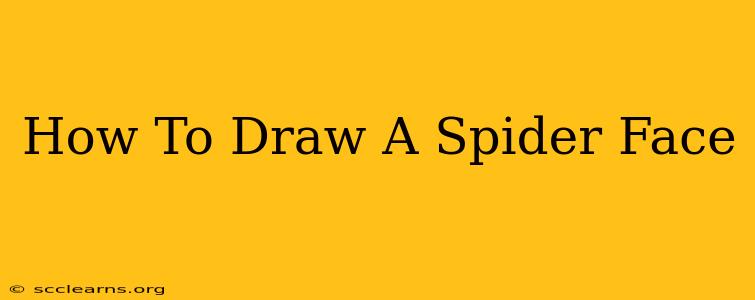 How To Draw A Spider Face