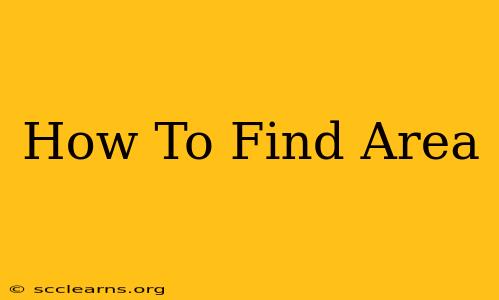 How To Find Area