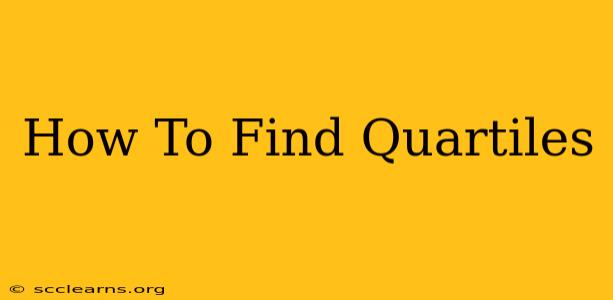 How To Find Quartiles