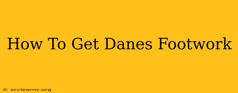 How To Get Danes Footwork