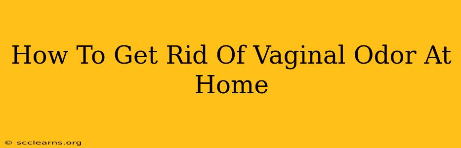 How To Get Rid Of Vaginal Odor At Home