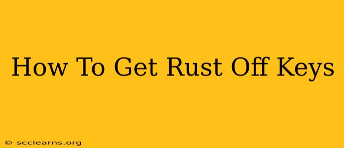 How To Get Rust Off Keys