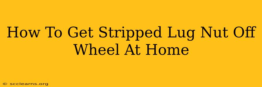 How To Get Stripped Lug Nut Off Wheel At Home