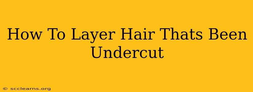 How To Layer Hair Thats Been Undercut