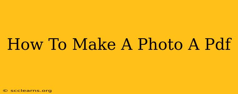 How To Make A Photo A Pdf