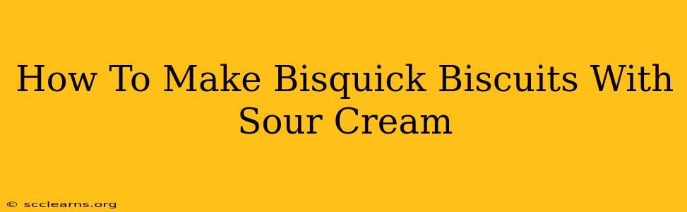 How To Make Bisquick Biscuits With Sour Cream