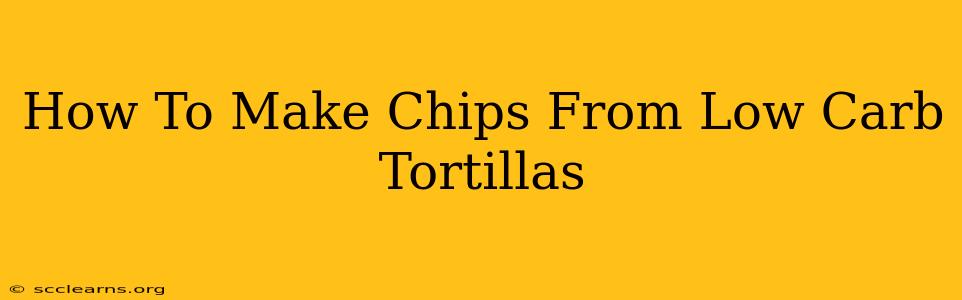 How To Make Chips From Low Carb Tortillas