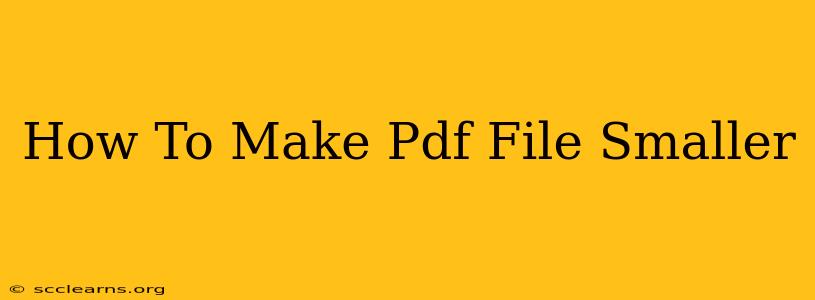 How To Make Pdf File Smaller