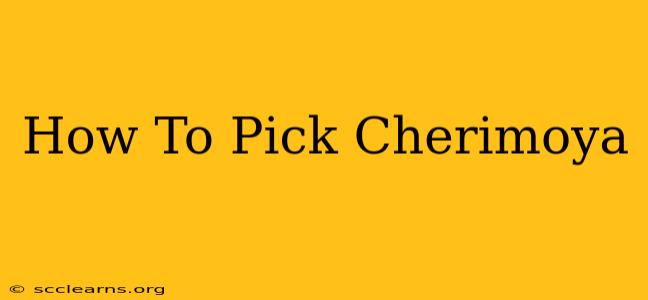 How To Pick Cherimoya