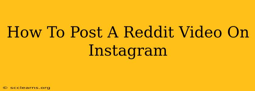 How To Post A Reddit Video On Instagram