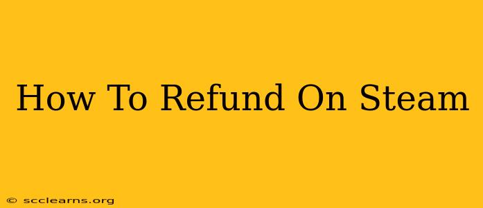 How To Refund On Steam