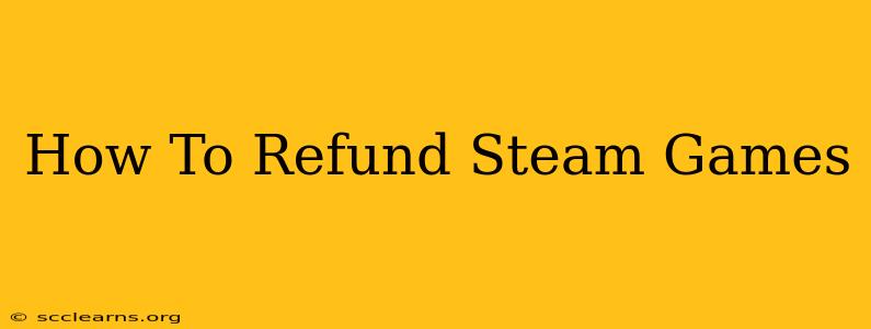 How To Refund Steam Games