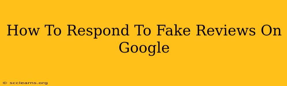 How To Respond To Fake Reviews On Google