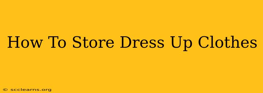 How To Store Dress Up Clothes