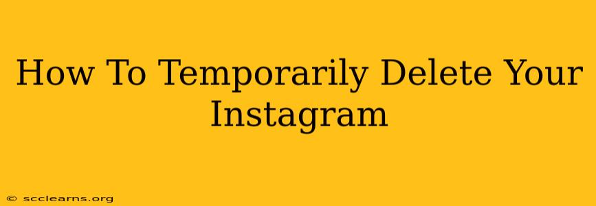 How To Temporarily Delete Your Instagram