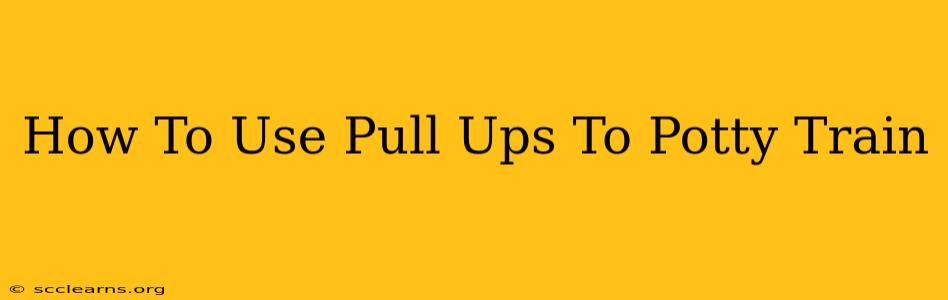 How To Use Pull Ups To Potty Train